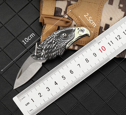 Eagle Folding Knife Outdoor Defense Portable Keychain Knife Pendant Decoration EDC Tools