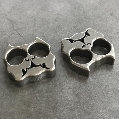 GODEDC Solid TC21 Titanium Alloy Dog Knuckle Duster