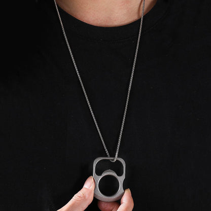 Mini Open Bottle Knuckle Dusters EDC Self-defense Decoration