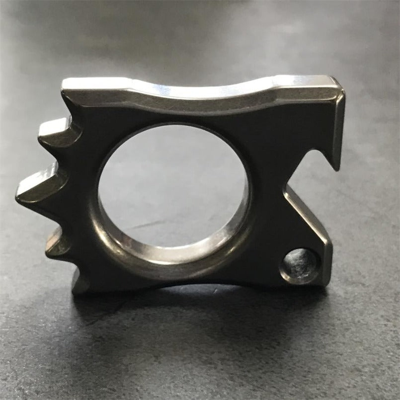 Titanium Hedgehog Open Bottle Knuckle Duster