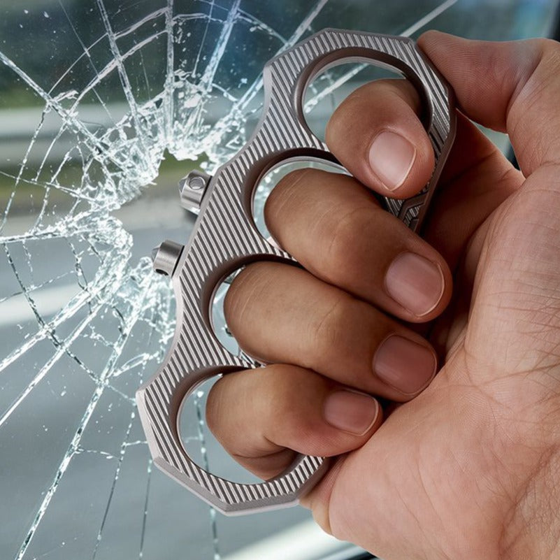 Detachable Window Breaker Self Defense Knuckle Duster