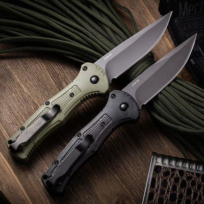 Outdoor  9070 9071 Folding Knife D2 Blade Nylon Fiber Handle Camping Hunting Tactical Defense Pocket Knives