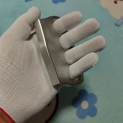 304 stainless steel knuckle duster close-up detail
