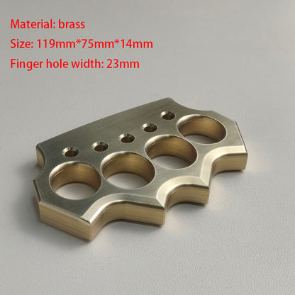 Solid Brass Knuckle Duster Defense Boxing Emergency Window Breaking Grappling Fighting EDC Tool