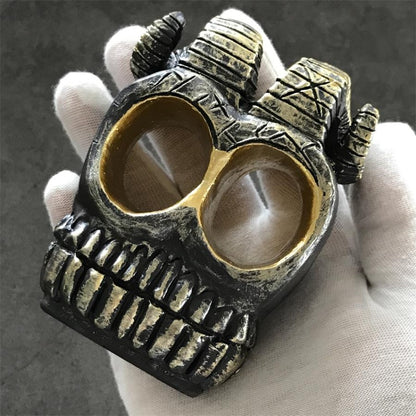 Fashion Skull Knuckle Duster Ram Horn Decorations