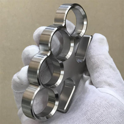 Solid Steel Knuckle Duster Broken Window Self-defense EDC Tool