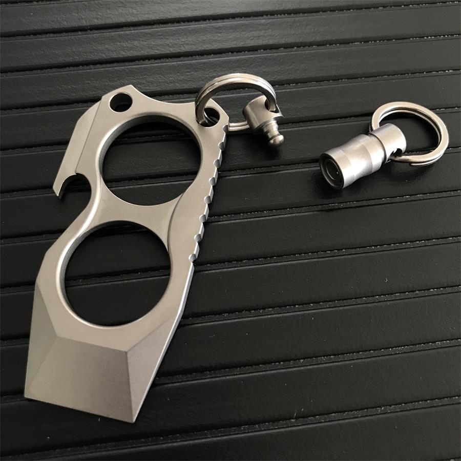 Lightweight Titanium Alloy Crowbar Bottle Opener EDC Tool