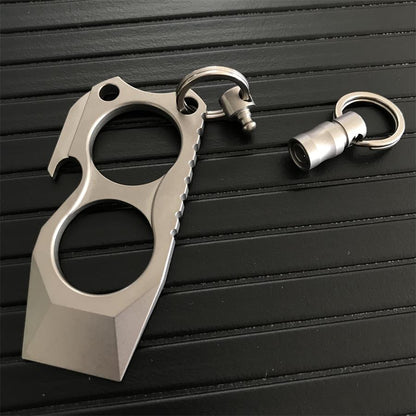 Lightweight Titanium Alloy Crowbar Bottle Opener EDC Tool