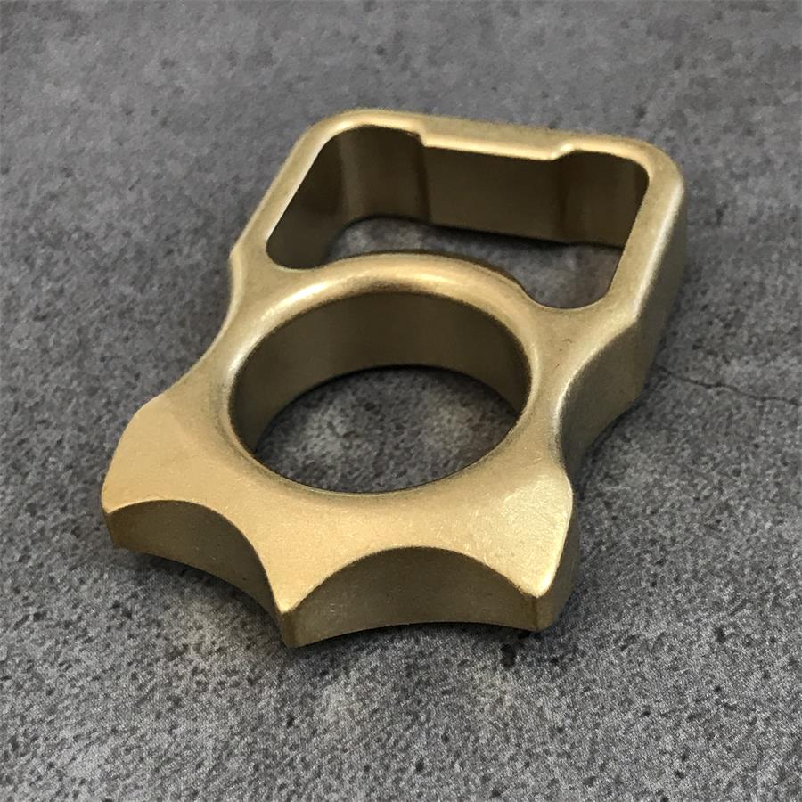 Brass Knuckle Duster Bottle Opening Window Breaking EDC Protective Gear