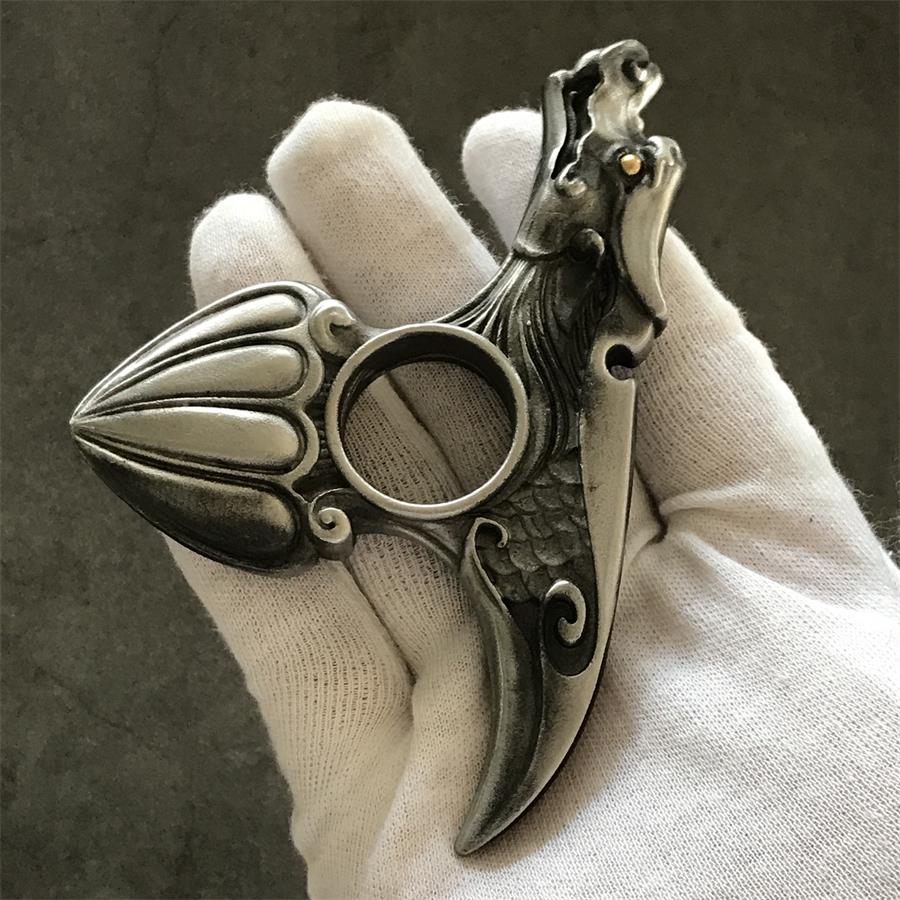 Creative Knuckle Duster Dragon Pattern EDC Tool