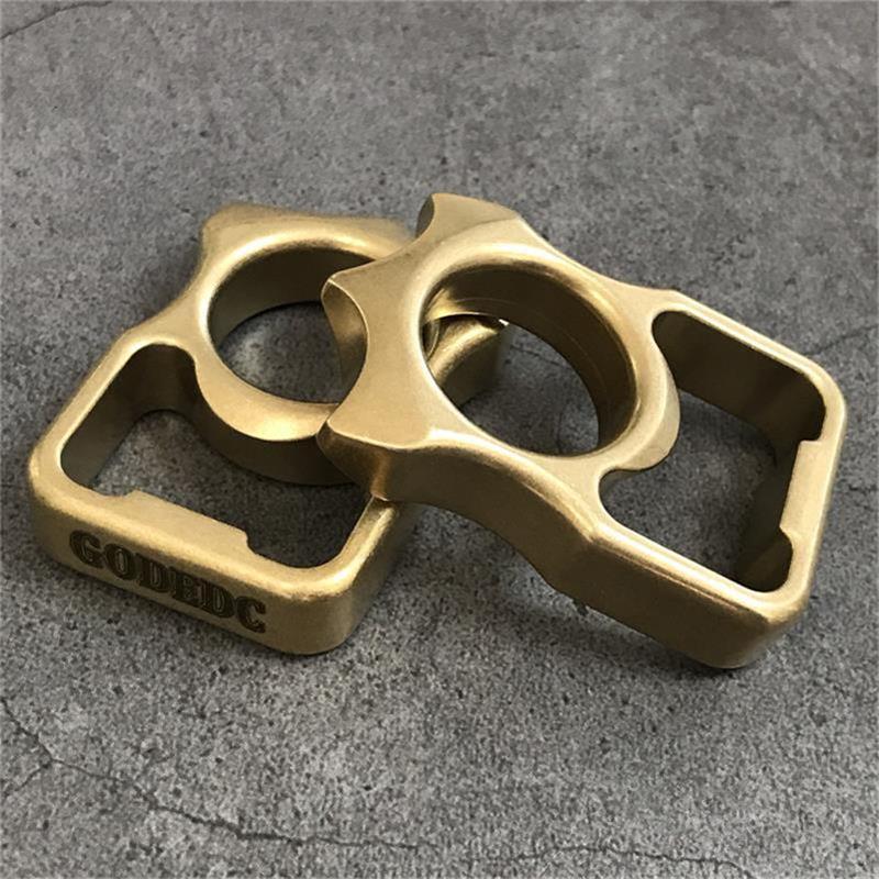 GODEDC Brass Knuckle Duster Bottle Opening EDC Tools