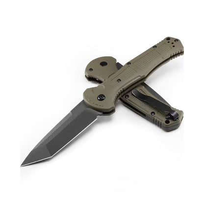 Outdoor  9070 9071 Folding Knife D2 Blade Nylon Fiber Handle Camping Hunting Tactical Defense Pocket Knives