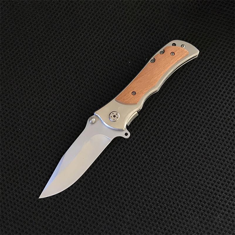 Folding Knife 339 338 337 Wooden Handle Portable Self-defense Pocket Knives