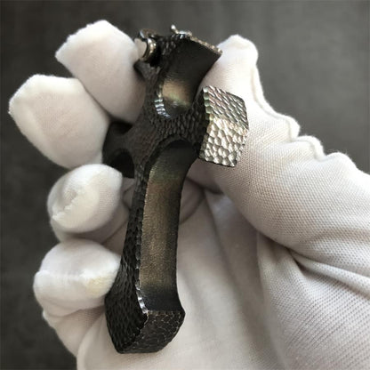 Handmade TC21 Titanium Cross Pendant Necklace