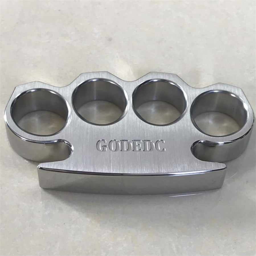 GODEDC Brushed and Mirror Polished Craft Steel Knuckle Duster