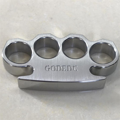GODEDC Brushed and Mirror Polished Craft Steel Knuckle Duster
