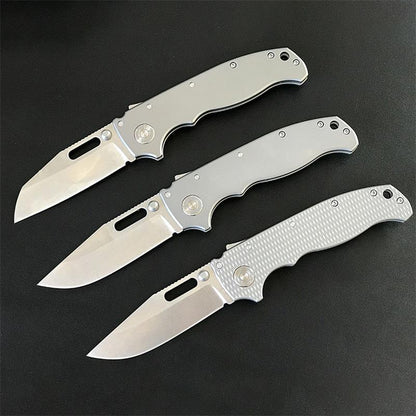 Outdoor Titanium Alloy Folding Knife Camping Hunting Pocket Knives