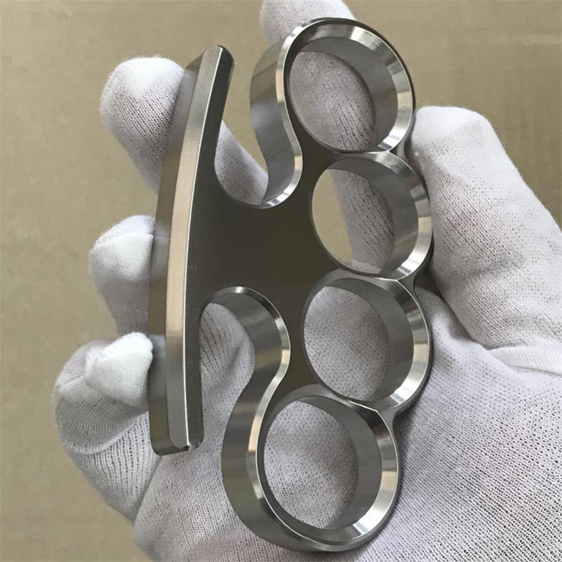Solid Steel Knuckle Duster Broken Window Self-defense EDC Tool