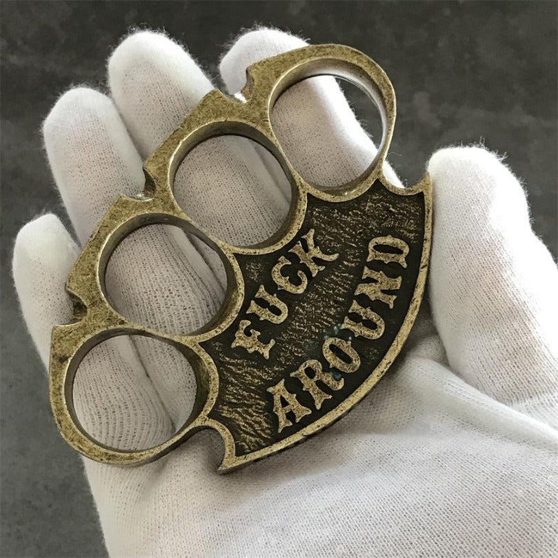 Mini Retro Knuckle Duster Portable Self-defense EDC Tool