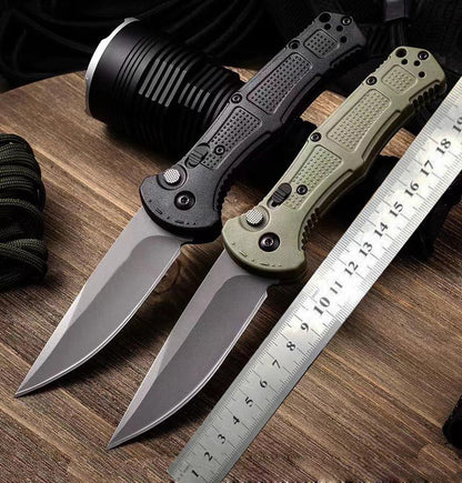 Outdoor  9070 9071 Folding Knife D2 Blade Nylon Fiber Handle Camping Hunting Tactical Defense Pocket Knives