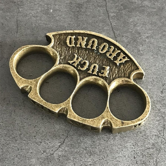 Mini Retro Knuckle Duster Portable Self-defense EDC Tool