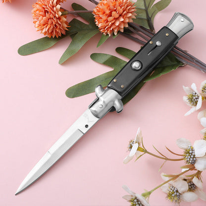 Side Jump AKC Folding Knife Resin Painted Wood Pocket Knives