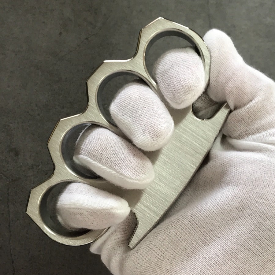 Brushed and Mirror Polished Craft Steel Knuckle Duster
