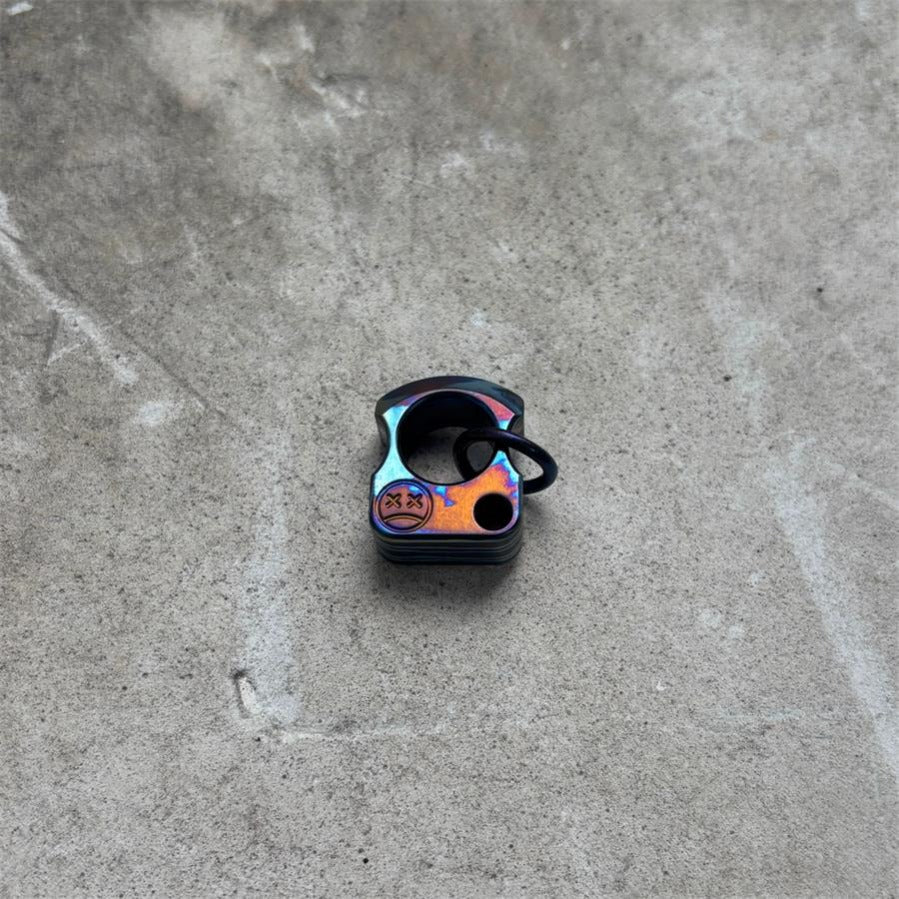 Small Size Titanium Knuckle Duster Pendant Decorations