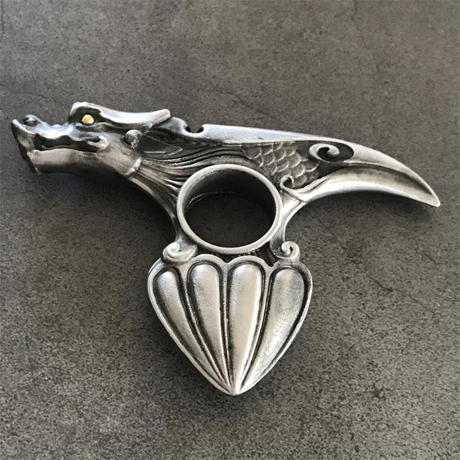 Creative Knuckle Duster Dragon Pattern EDC Tool