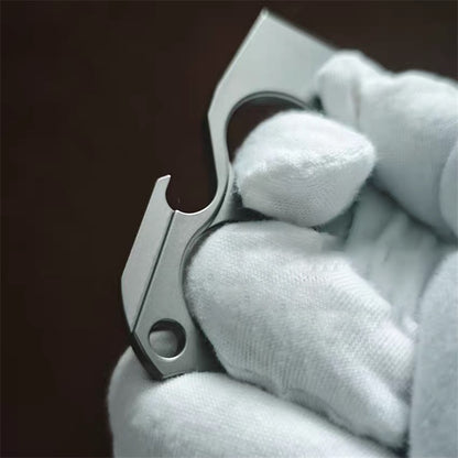 Lightweight Titanium Alloy Crowbar Bottle Opener EDC Tool