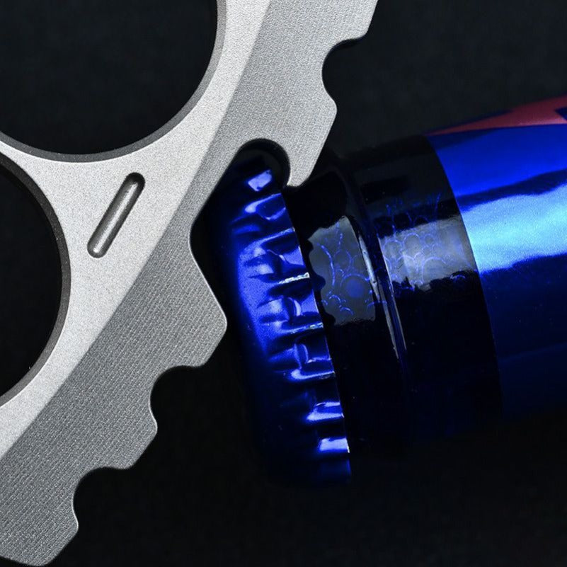 Multifunctional Titanium Knuckle Duster Smiley Face Bottle Opener