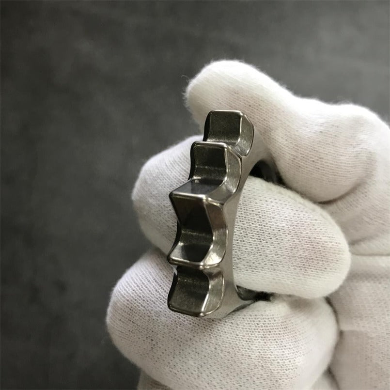 Titanium Hedgehog Open Bottle Knuckle Duster