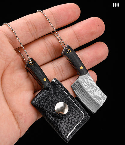 Mini Keychain Pocket Knife Creative Backpack Charm Portable Unwrapped Axe