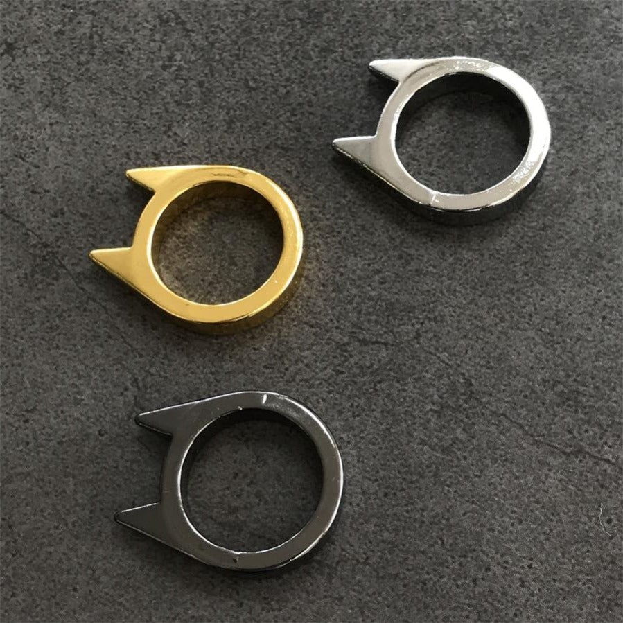Mini Ring Knuckle Defense Decoration Gadgets