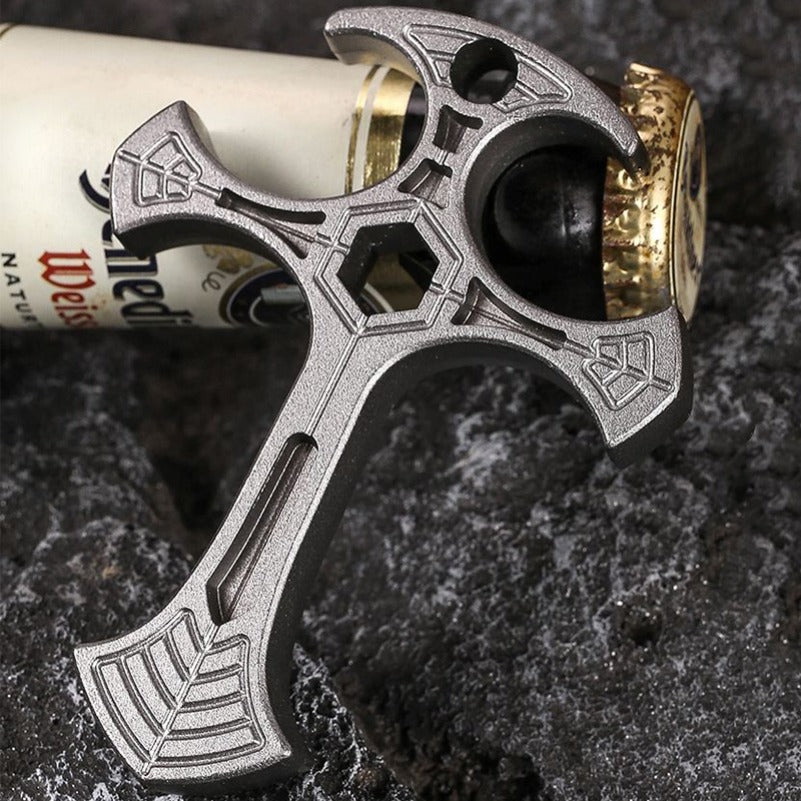 Cross Knuckle Bottle Opener EDC Self-defense Tool