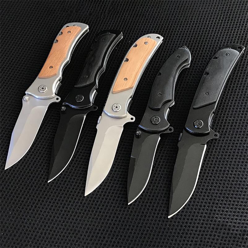 Folding Knife 339 338 337 Wooden Handle Portable Self-defense Pocket Knives