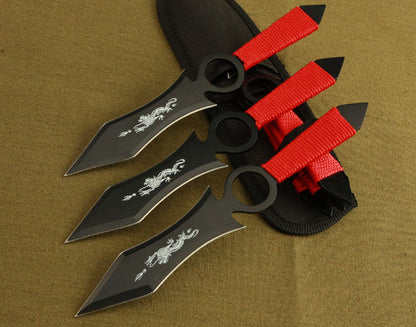 Outdoor Hunting Defense Darts Camping Tactical Knife 3PCS