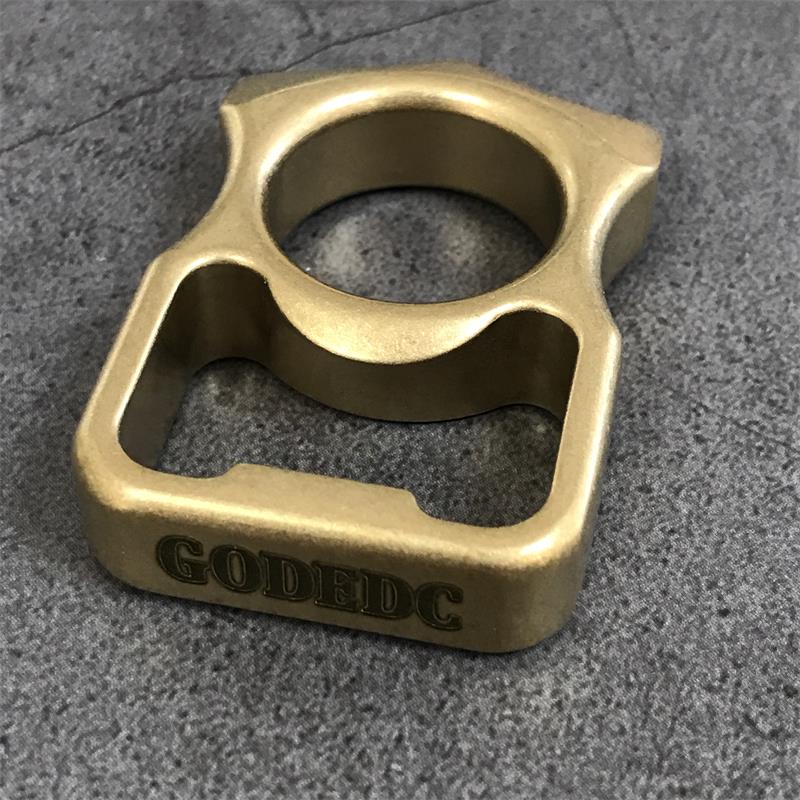 GODEDC Brass Knuckle Duster Bottle Opening EDC Tools