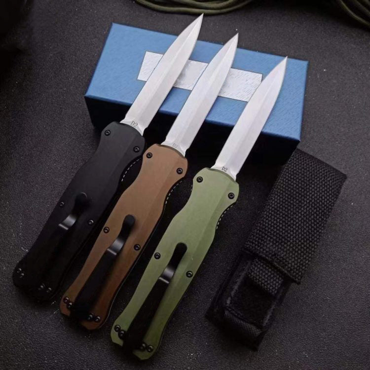 3320 Automatic Knife Aluminum Handle D2 Blade Outdoor Tactical Pocket Knives