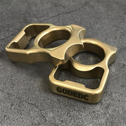 GODEDC Brass Knuckle Duster Bottle Opening EDC Tools