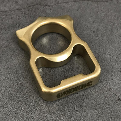 GODEDC Brass Knuckle Duster Bottle Opening EDC Tools