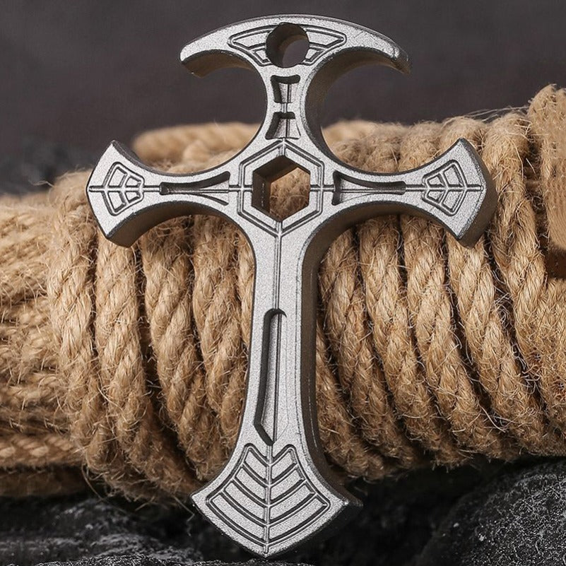 Cross Knuckle Bottle Opener EDC Self-defense Tool