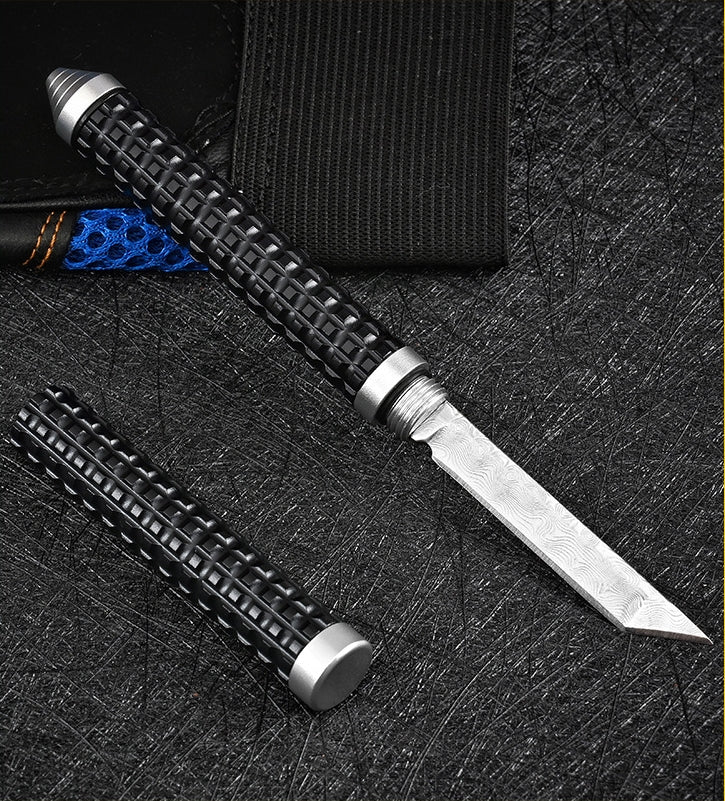 Mini Damascus Pen Knife Multifunctional Wilderness Survival Survival Pocket Knives