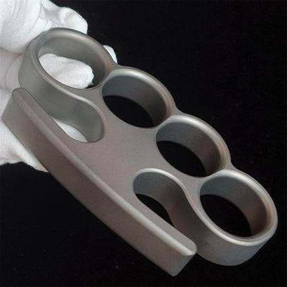 Solid TC21 Titanium Knuckle Duster Broken Window Self-defence EDC Tool