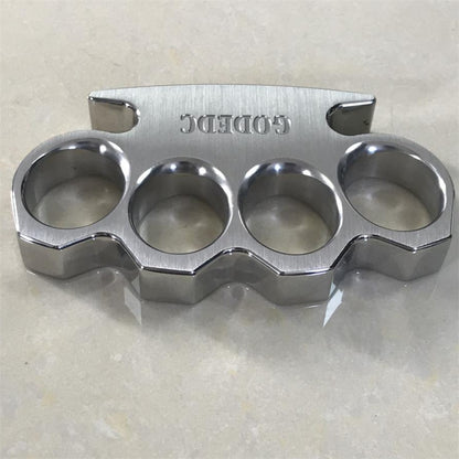GODEDC Brushed and Mirror Polished Craft Steel Knuckle Duster
