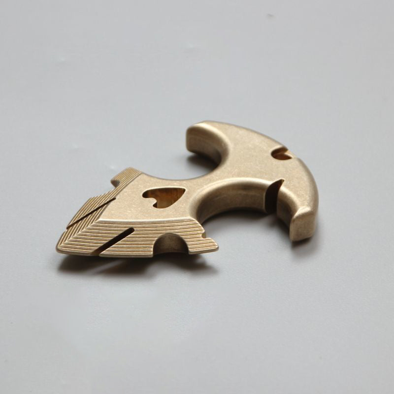 Outdoor Brass Knuckle Duster EDC Self-defense Decoration