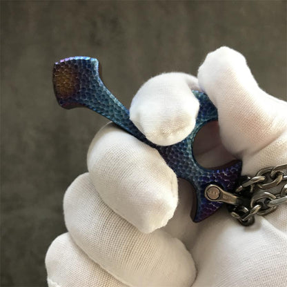 Handmade TC21 Titanium Cross Pendant Necklace