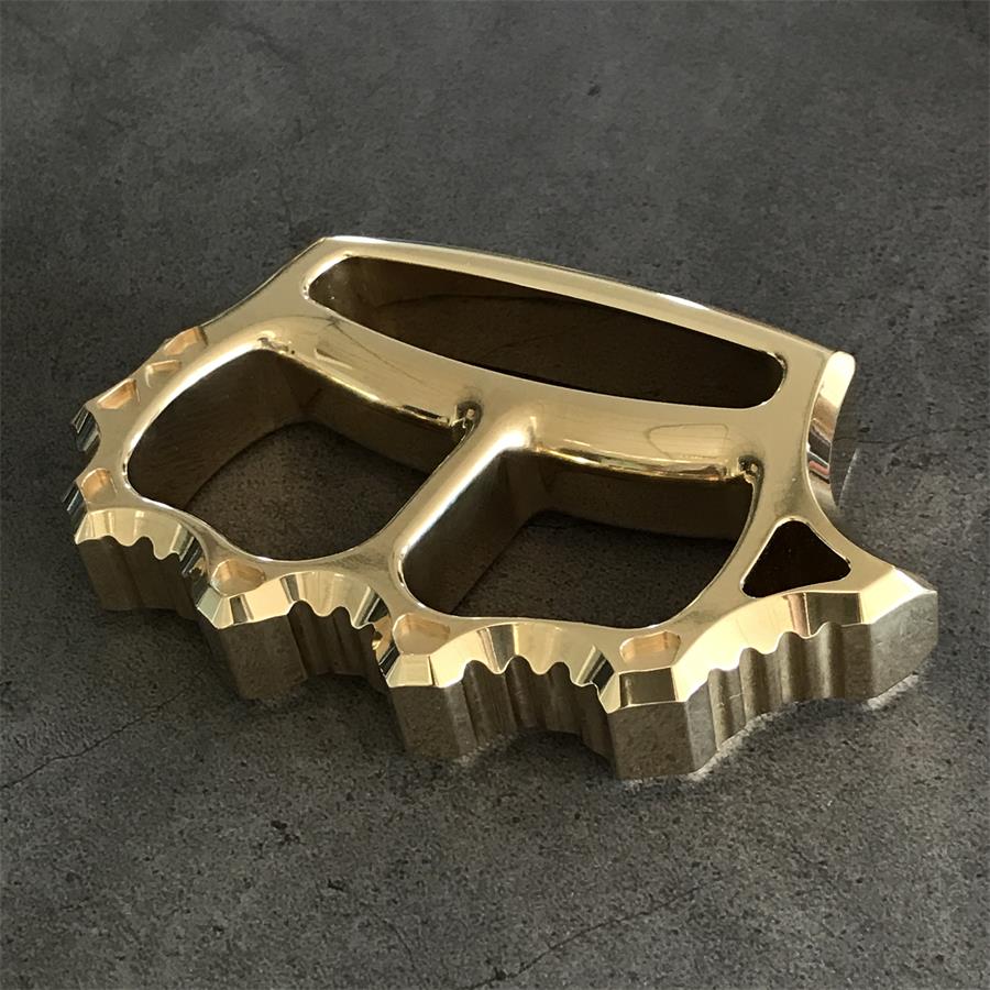 Thickened Solid Brass Knuckle Duster Broken Window EDC Tool
