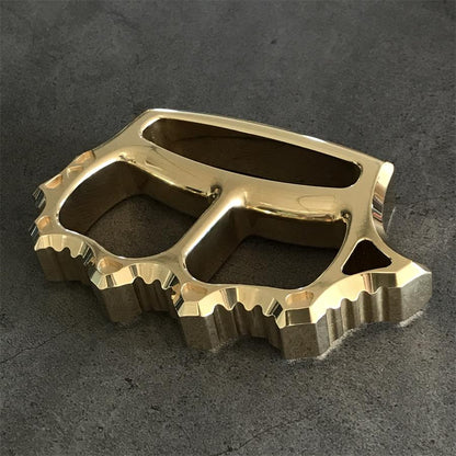 Thickened Solid Brass Knuckle Duster Broken Window EDC Tool