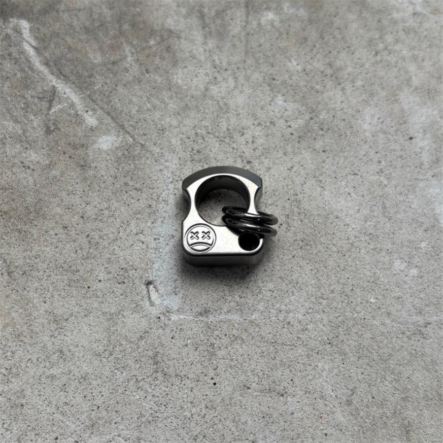 Small Size Titanium Knuckle Duster Pendant Decorations